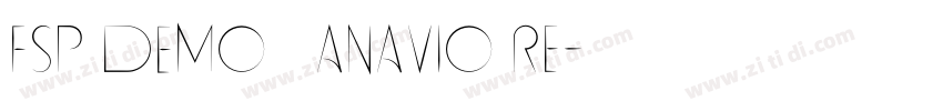 FSP DEMO   Anavio Re字体转换